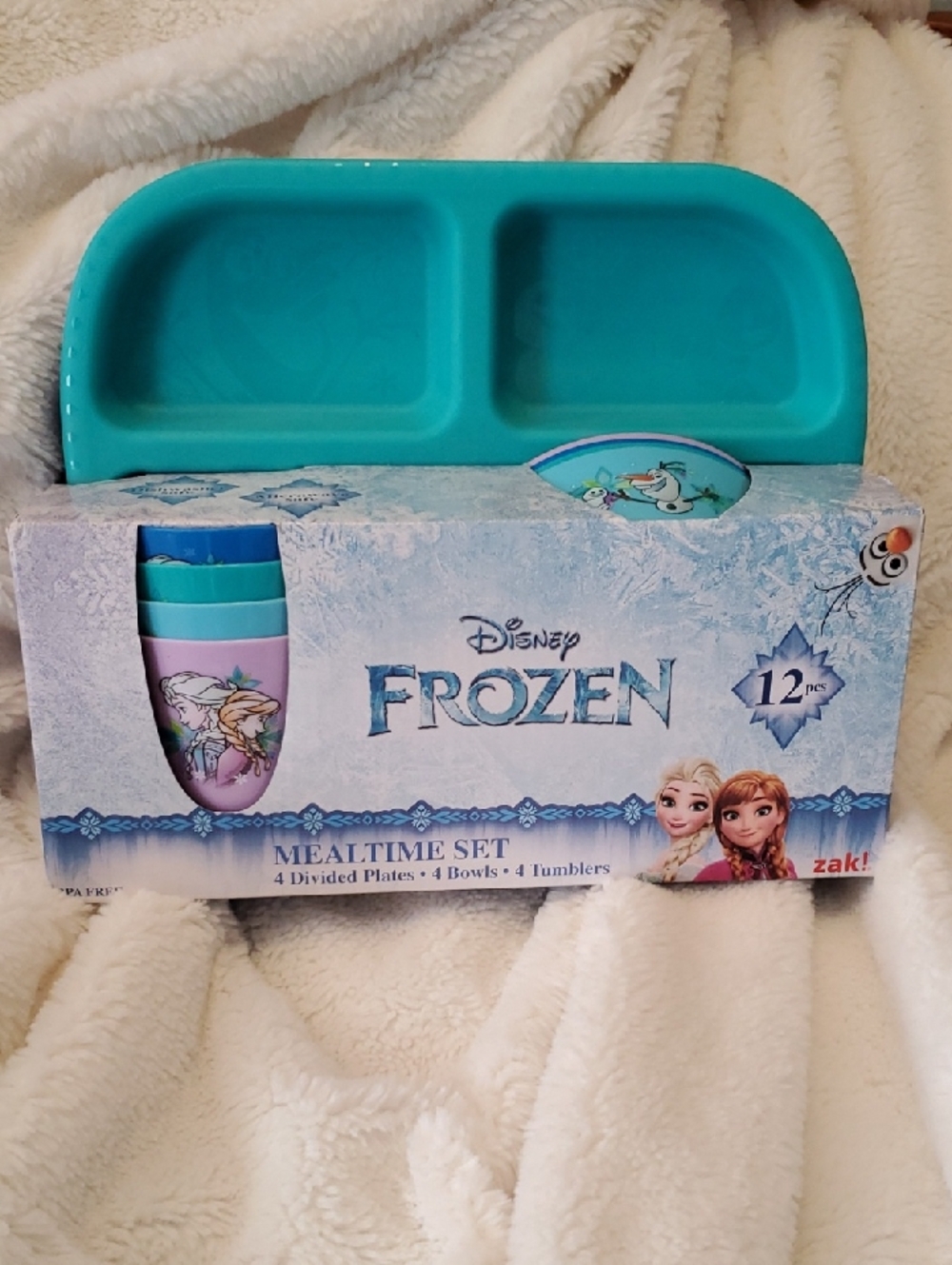 Disney Frozen Kids Mealtime Set - Teal & Lavender